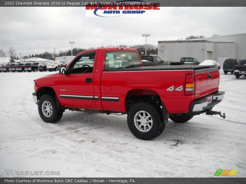 Victory Red / Graphite Gray 2002 Chevrolet Silverado 1500 LS Regular Cab 4x4