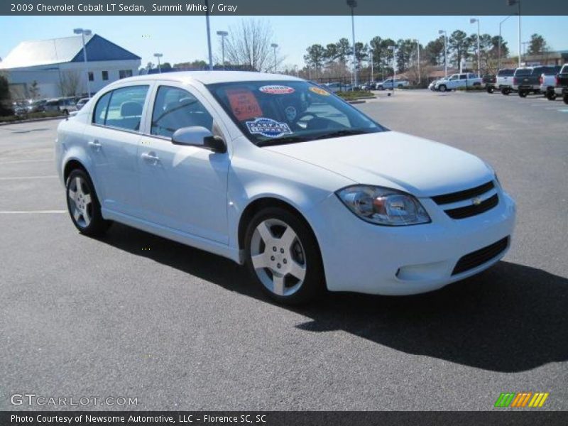 Summit White / Gray 2009 Chevrolet Cobalt LT Sedan