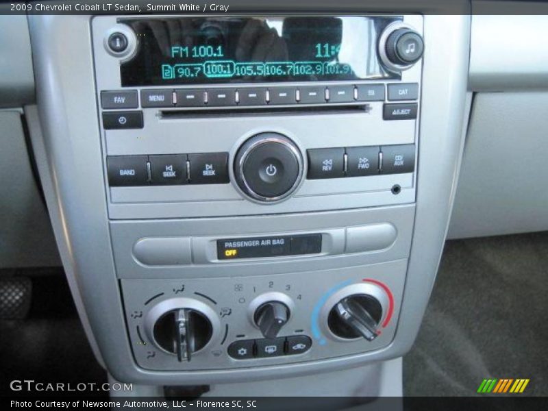 Summit White / Gray 2009 Chevrolet Cobalt LT Sedan