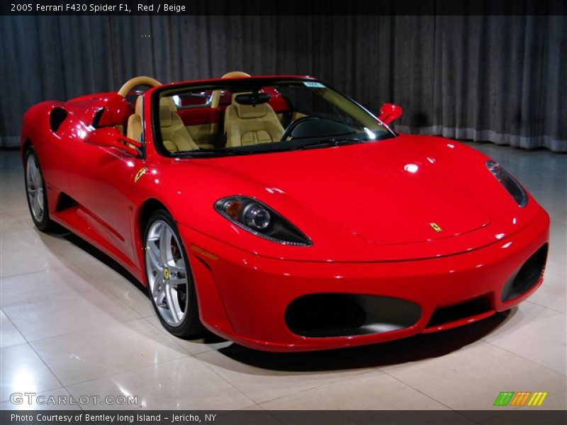Red / Beige 2005 Ferrari F430 Spider F1