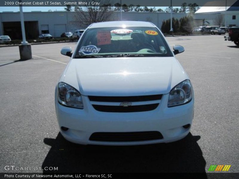 Summit White / Gray 2009 Chevrolet Cobalt LT Sedan