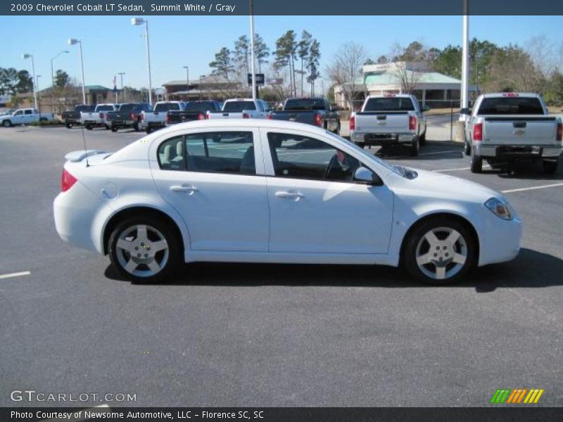 Summit White / Gray 2009 Chevrolet Cobalt LT Sedan