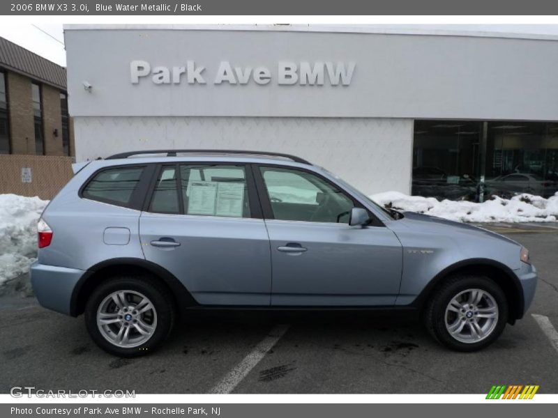 Blue Water Metallic / Black 2006 BMW X3 3.0i