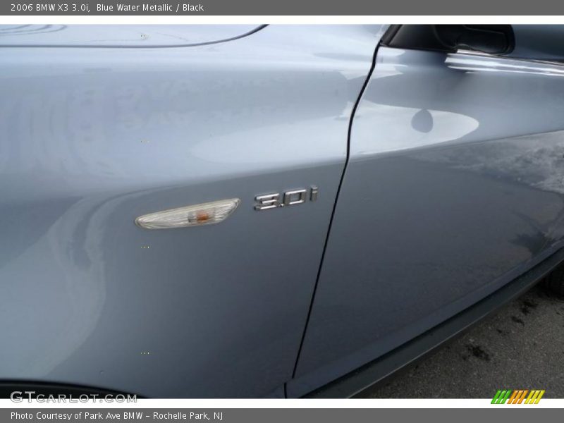 Blue Water Metallic / Black 2006 BMW X3 3.0i
