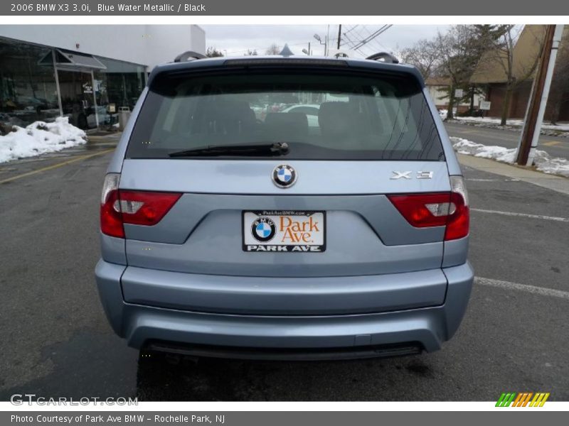 Blue Water Metallic / Black 2006 BMW X3 3.0i
