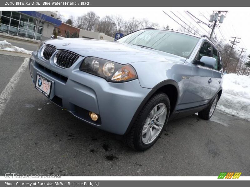 Blue Water Metallic / Black 2006 BMW X3 3.0i