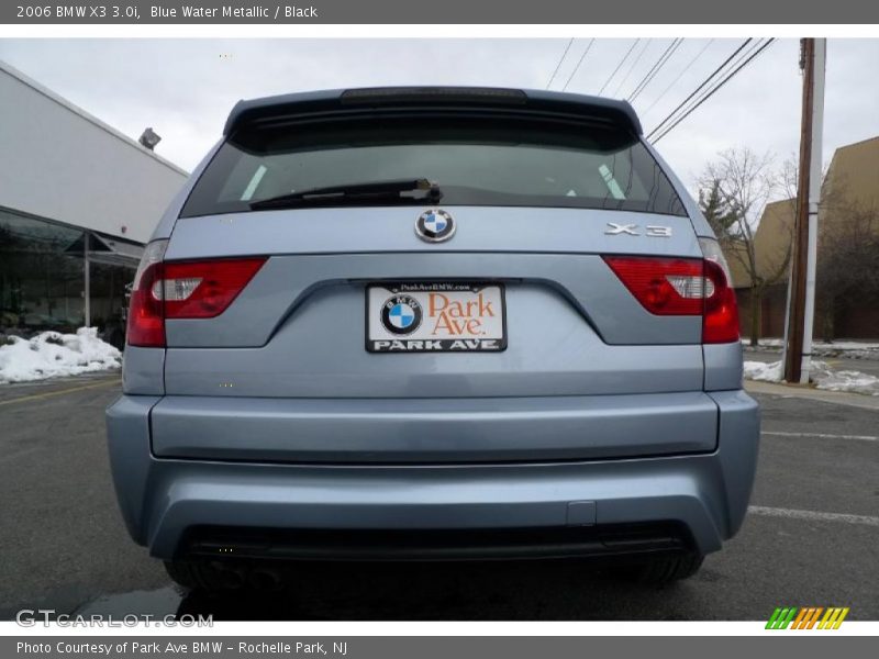 Blue Water Metallic / Black 2006 BMW X3 3.0i