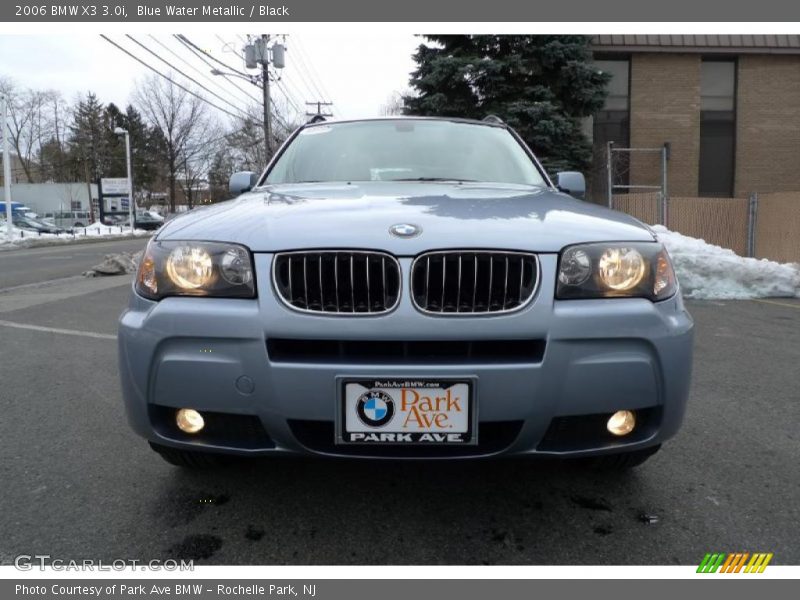 Blue Water Metallic / Black 2006 BMW X3 3.0i