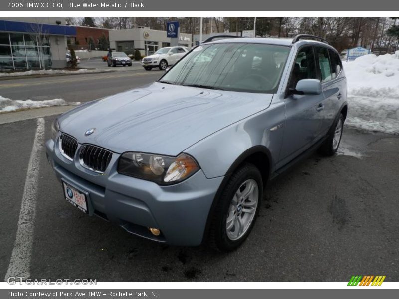Blue Water Metallic / Black 2006 BMW X3 3.0i