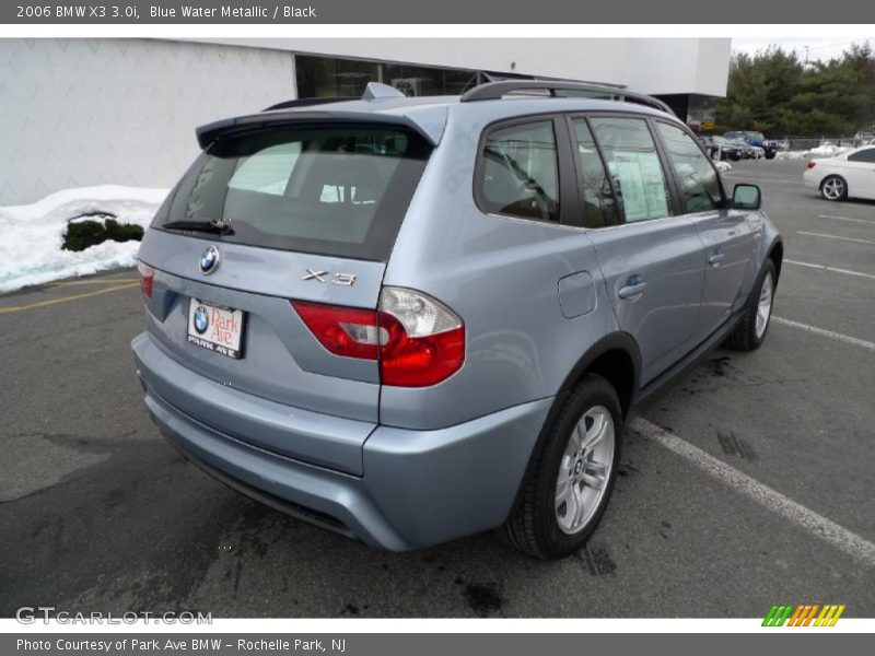 Blue Water Metallic / Black 2006 BMW X3 3.0i