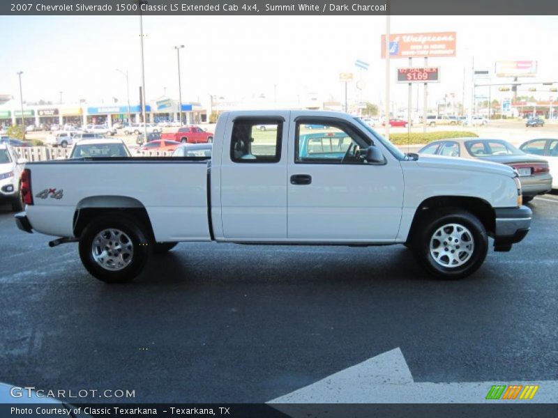 Summit White / Dark Charcoal 2007 Chevrolet Silverado 1500 Classic LS Extended Cab 4x4