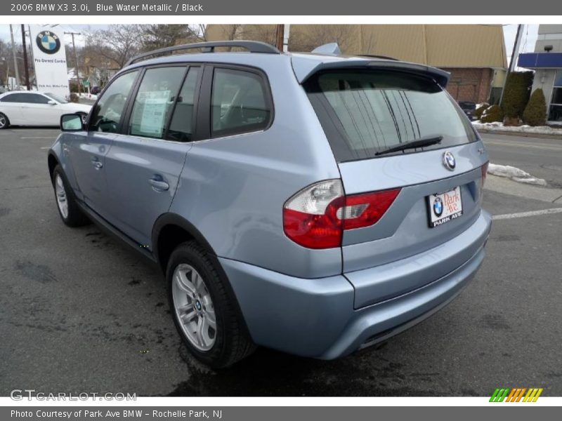 Blue Water Metallic / Black 2006 BMW X3 3.0i