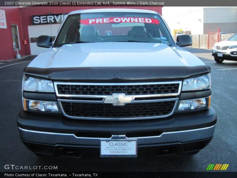Summit White / Dark Charcoal 2007 Chevrolet Silverado 1500 Classic LS Extended Cab 4x4