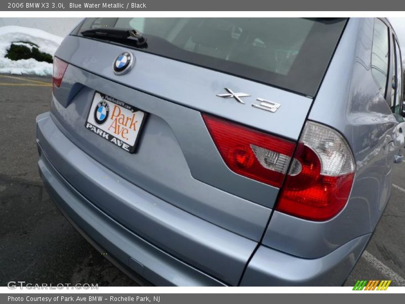 Blue Water Metallic / Black 2006 BMW X3 3.0i