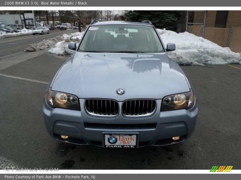 Blue Water Metallic / Black 2006 BMW X3 3.0i