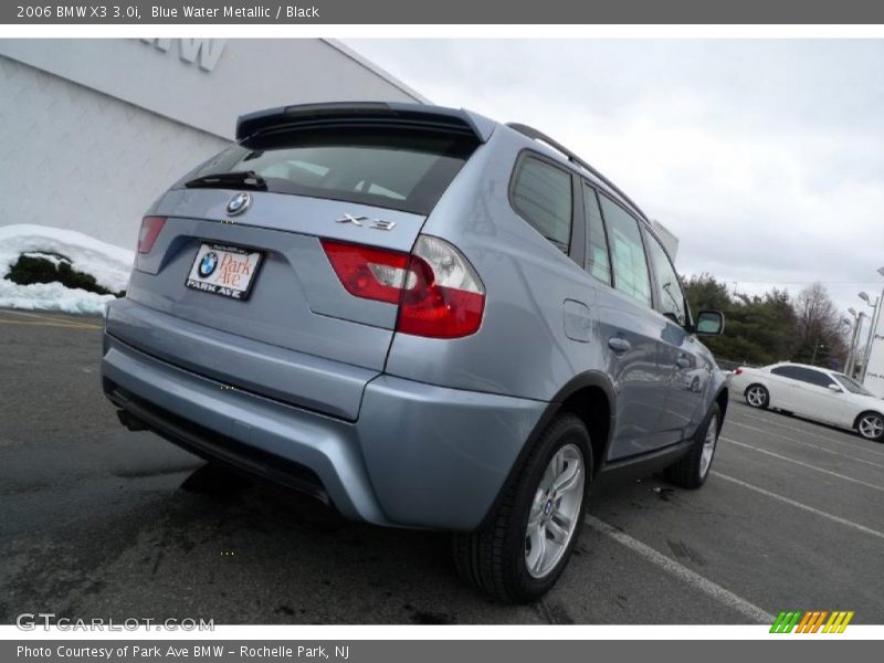 Blue Water Metallic / Black 2006 BMW X3 3.0i