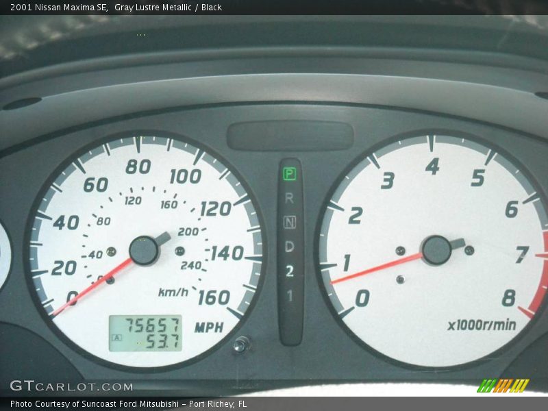 Gray Lustre Metallic / Black 2001 Nissan Maxima SE