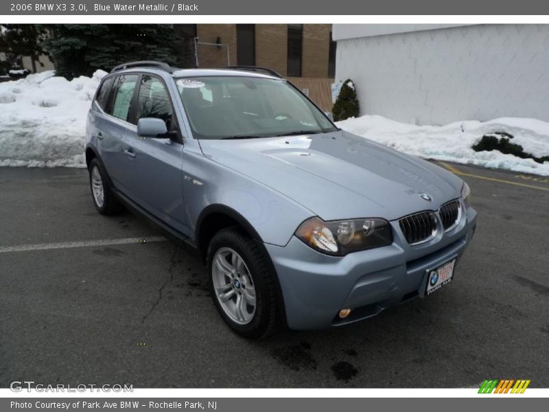 Blue Water Metallic / Black 2006 BMW X3 3.0i
