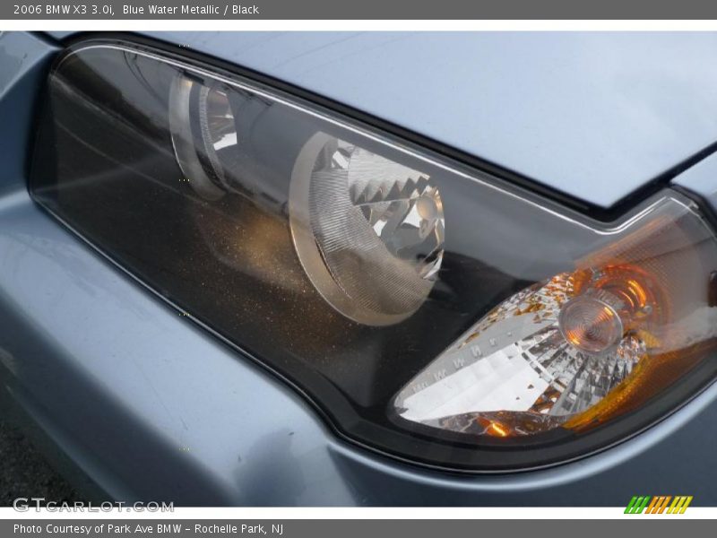 Blue Water Metallic / Black 2006 BMW X3 3.0i
