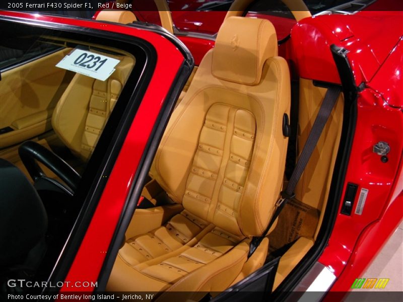 Red / Beige 2005 Ferrari F430 Spider F1
