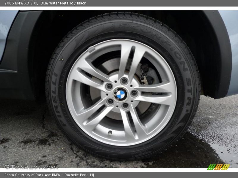 Blue Water Metallic / Black 2006 BMW X3 3.0i