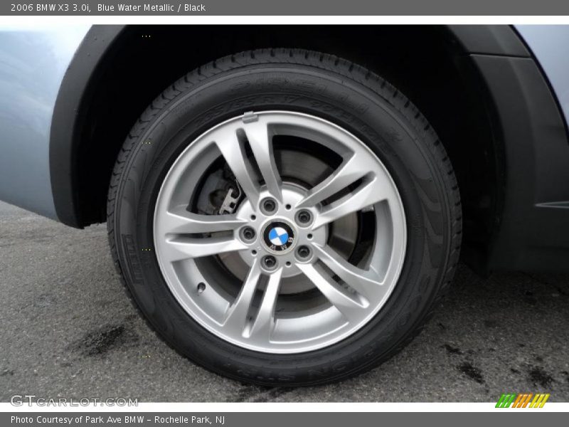 Blue Water Metallic / Black 2006 BMW X3 3.0i
