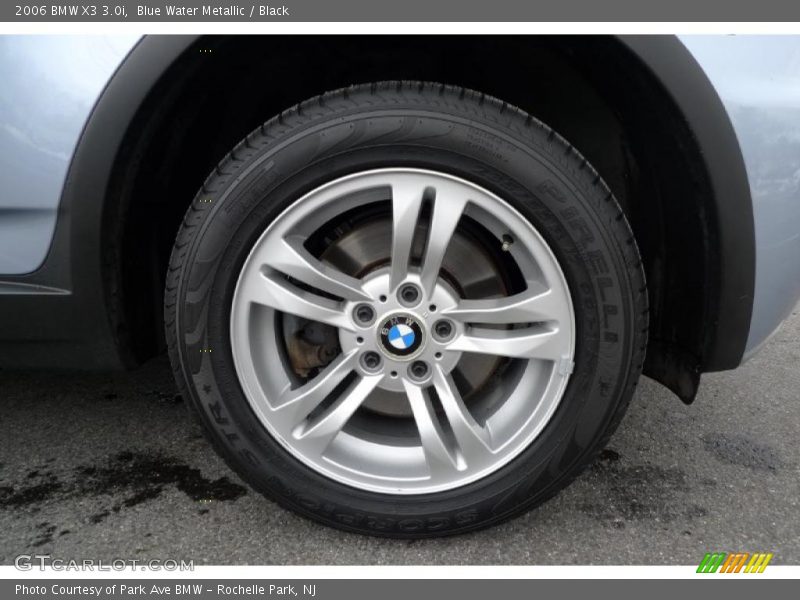 Blue Water Metallic / Black 2006 BMW X3 3.0i