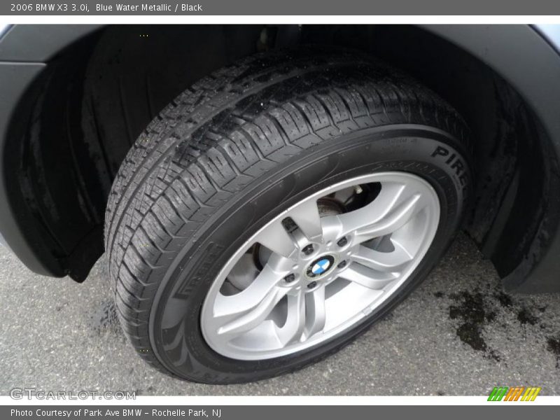 Blue Water Metallic / Black 2006 BMW X3 3.0i