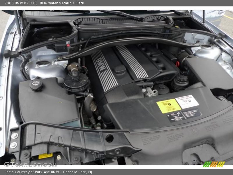 Blue Water Metallic / Black 2006 BMW X3 3.0i