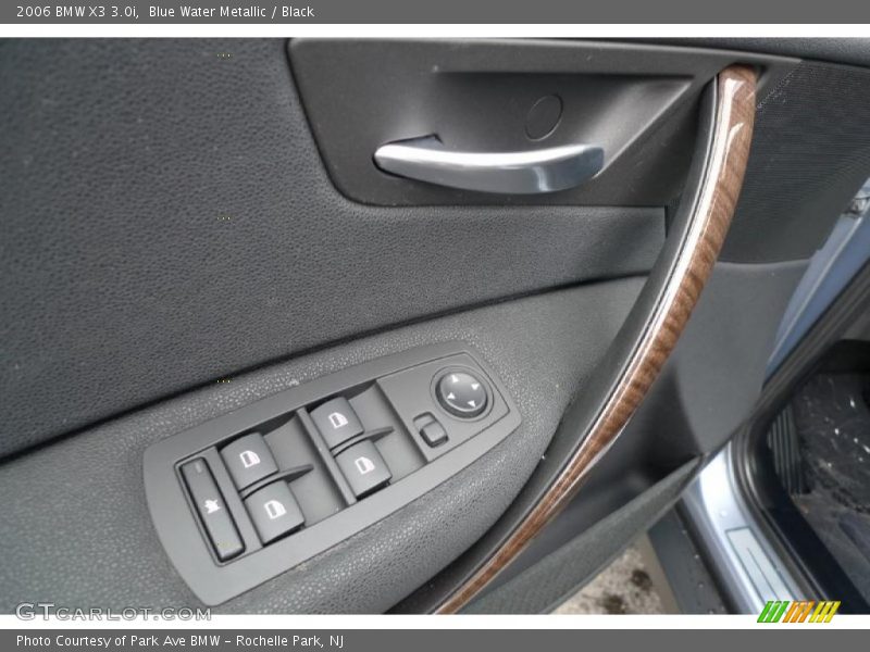 Blue Water Metallic / Black 2006 BMW X3 3.0i