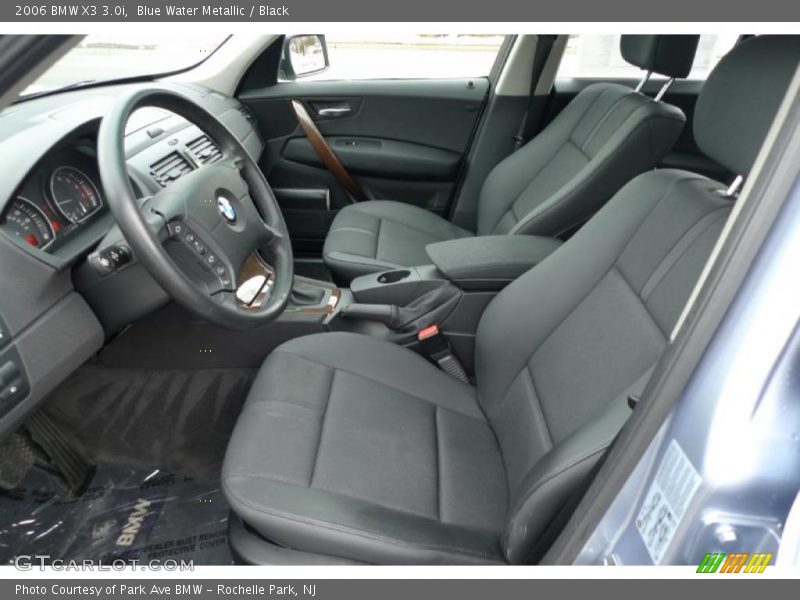 Blue Water Metallic / Black 2006 BMW X3 3.0i