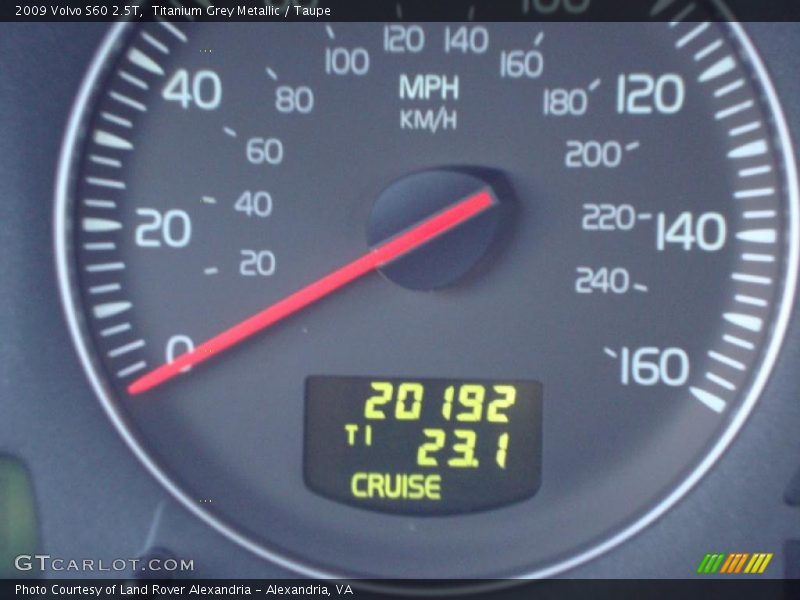 Titanium Grey Metallic / Taupe 2009 Volvo S60 2.5T