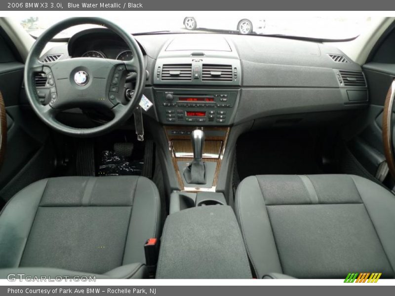 Blue Water Metallic / Black 2006 BMW X3 3.0i