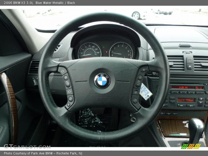 Blue Water Metallic / Black 2006 BMW X3 3.0i