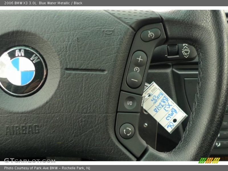Blue Water Metallic / Black 2006 BMW X3 3.0i