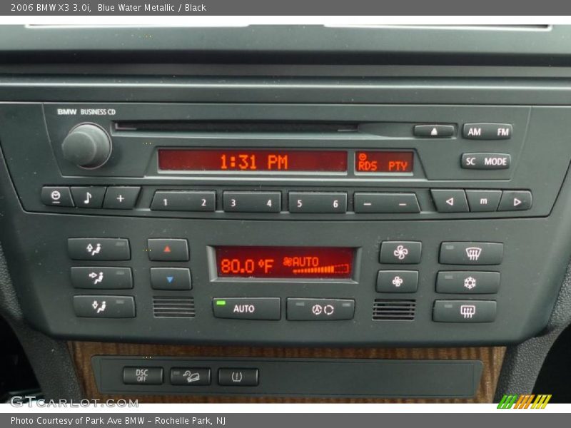 Blue Water Metallic / Black 2006 BMW X3 3.0i