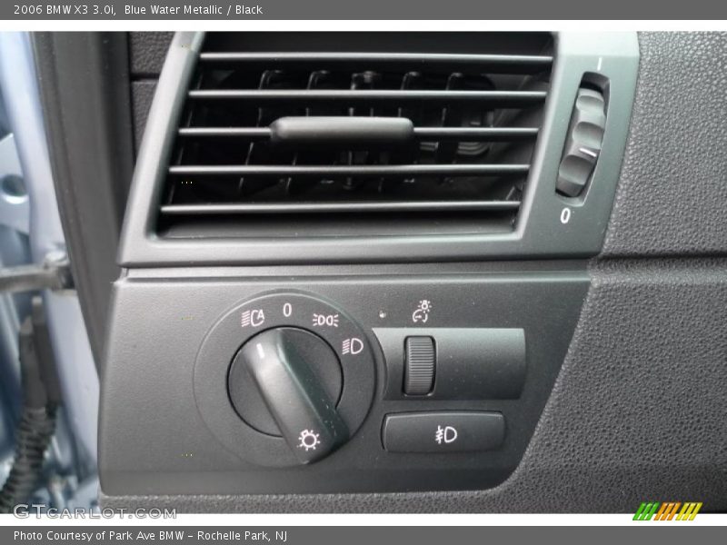 Blue Water Metallic / Black 2006 BMW X3 3.0i
