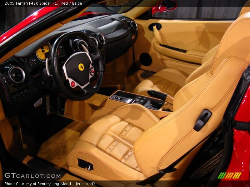 Red / Beige 2005 Ferrari F430 Spider F1