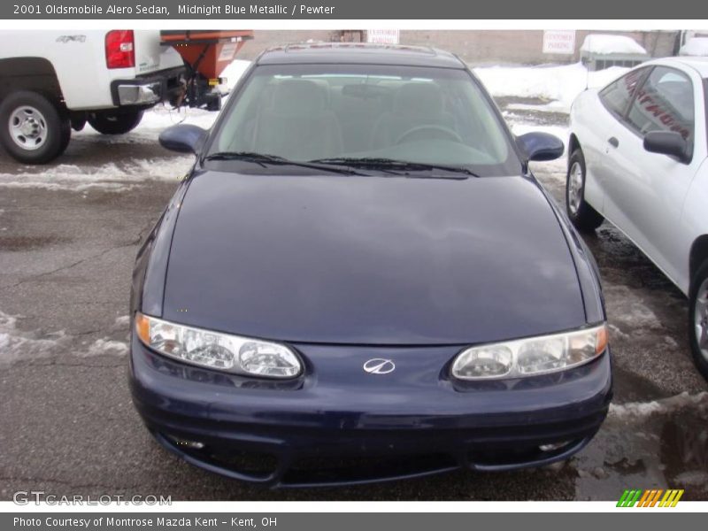 Midnight Blue Metallic / Pewter 2001 Oldsmobile Alero Sedan