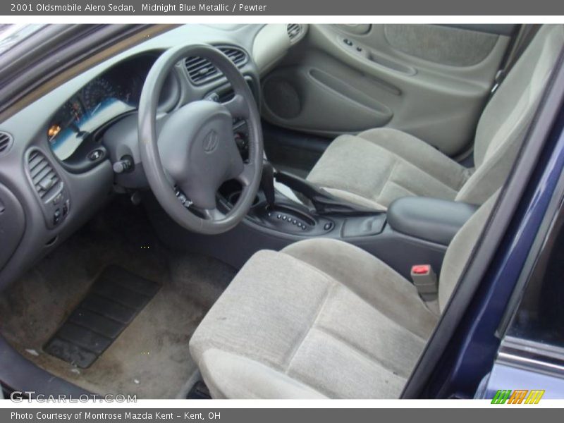 Midnight Blue Metallic / Pewter 2001 Oldsmobile Alero Sedan