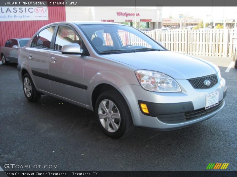 Polar Blue / Gray 2009 Kia Rio LX Sedan
