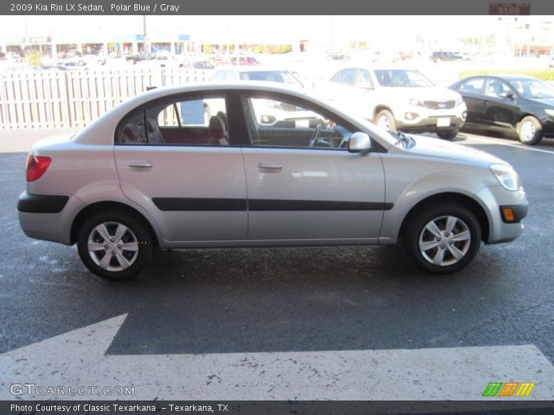 Polar Blue / Gray 2009 Kia Rio LX Sedan