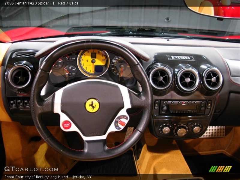 Red / Beige 2005 Ferrari F430 Spider F1