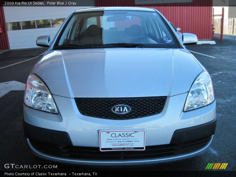 Polar Blue / Gray 2009 Kia Rio LX Sedan