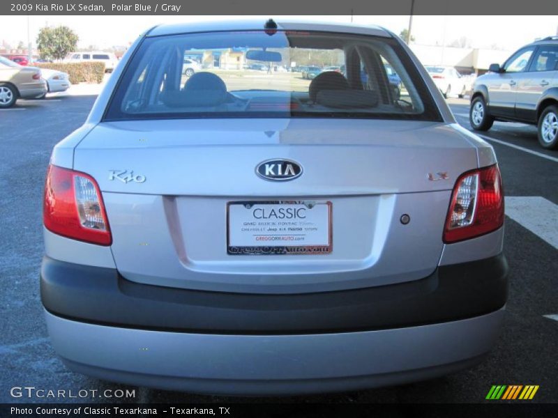Polar Blue / Gray 2009 Kia Rio LX Sedan