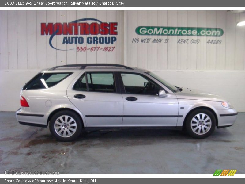 Silver Metallic / Charcoal Gray 2003 Saab 9-5 Linear Sport Wagon