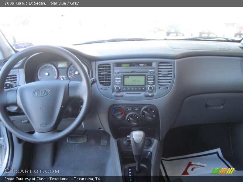 Polar Blue / Gray 2009 Kia Rio LX Sedan