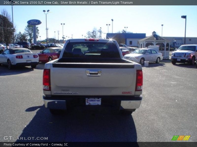 Silver Birch Metallic / Dark Titanium/Light Titanium 2007 GMC Sierra 1500 SLT Crew Cab