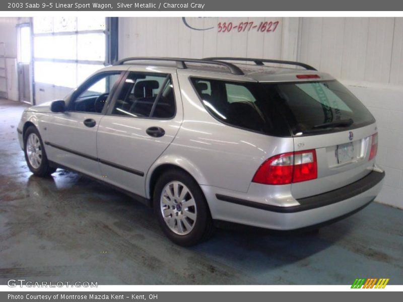 Silver Metallic / Charcoal Gray 2003 Saab 9-5 Linear Sport Wagon