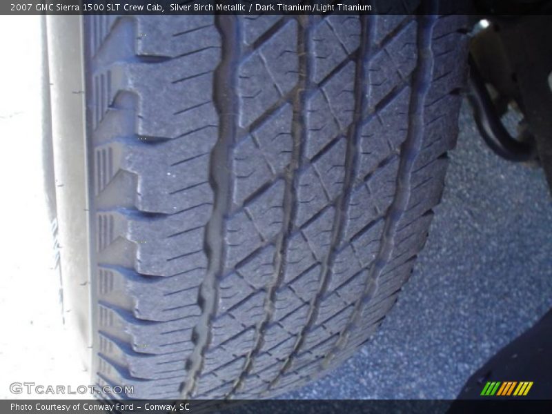 Silver Birch Metallic / Dark Titanium/Light Titanium 2007 GMC Sierra 1500 SLT Crew Cab